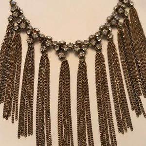 Gold tassel necklace